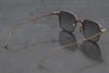 Rigards X TVA joint RG2004TVA titanium aluminum magnesium alloy double-layer sunglasses series RG-RG2004TVA-GDJYSK antique gold + silver frame transparent light gray lens